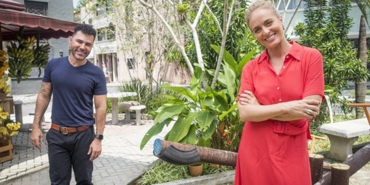 Rodrigo Sant'anna em entrevista com Angélica no Simples Assim (Foto: Reprodução/TV Globo/João Miguel Jr.)