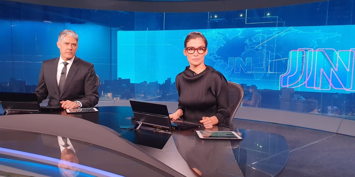 William Bonner e Renata Vasconcellos no Jornal Nacional