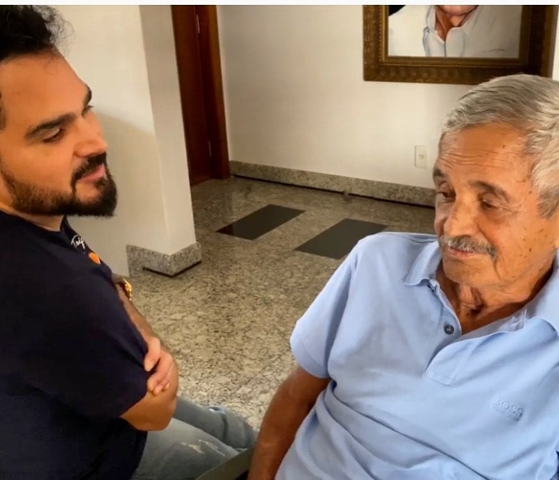 Luciano Camargo e Seu Francisco (Foto: Divulgação/Instagram) 