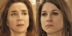 Francesca enfrenta a filha e escuta o que não quer em Haja Coração (Foto: Montagem/TV Foco/Reprodução/Globo)