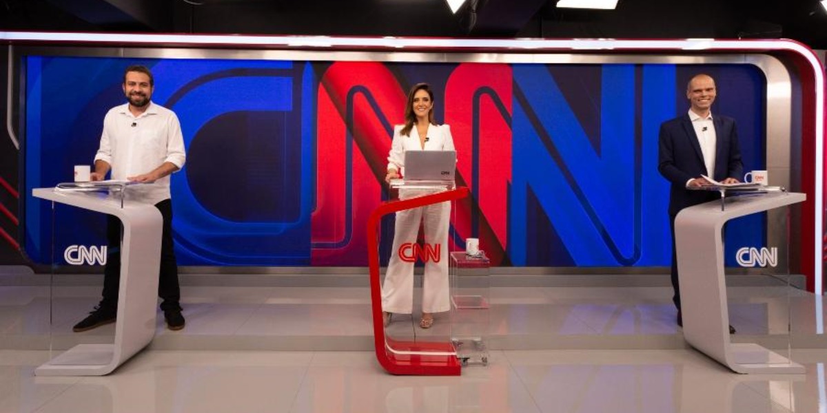 Debate de Covas e Boulas na CNN (Foto: Reprodução)