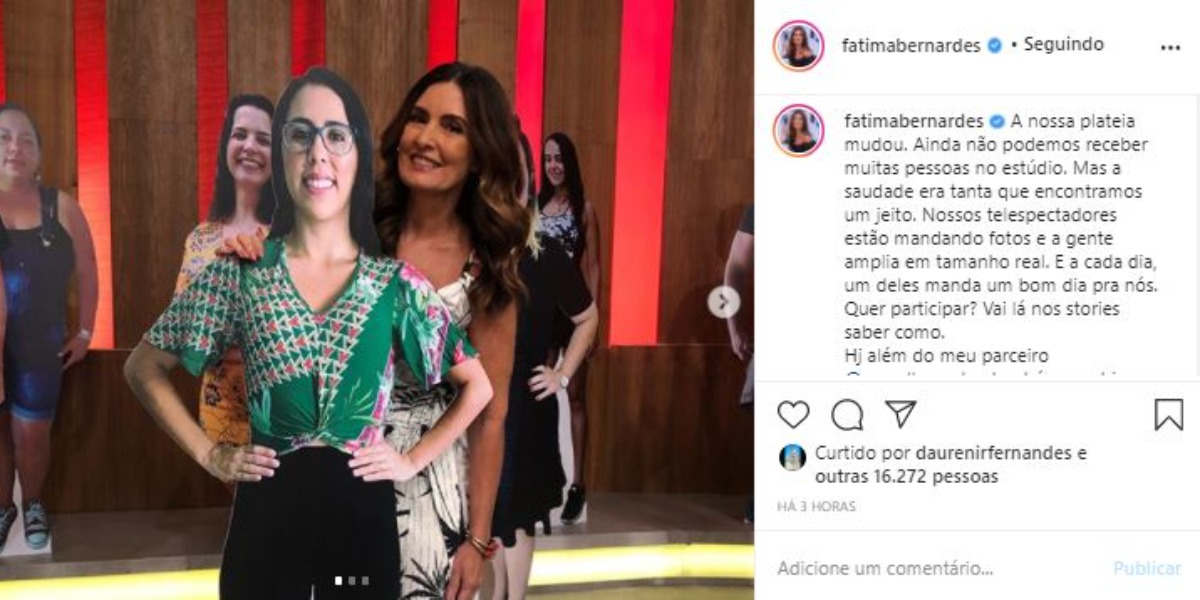 Fátima Bernardes fez anúncio nas redes sociais (Foto: Reprodução/Instagram)