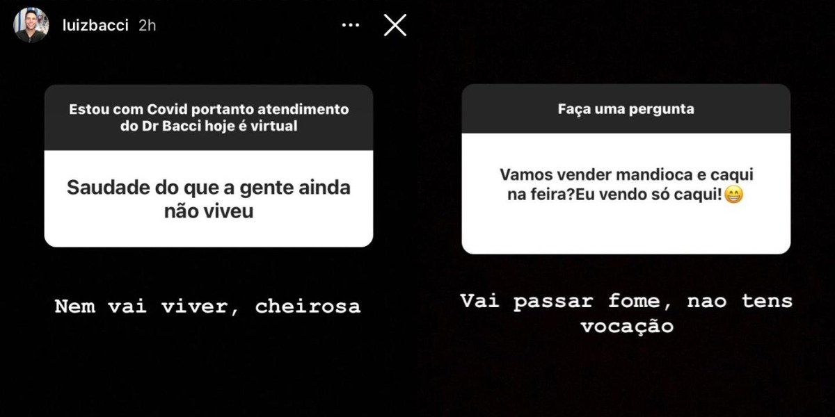 Luiz Bacci brincou com internautas (Foto: Reprodução/Instagram)