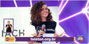 Maisa Silva cumpriu promessa e voltou ao SBT para participar do Teleton (Foto: Reprodução)