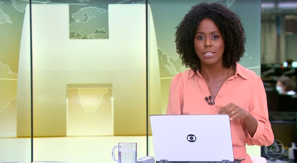 Maju no "Jornal Hoje" desta quarta (Foto: Reprodução/TV Globo)