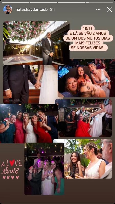 Natasha Dantas relembra casamento com William Bonner ( Reprodução: Instagram) 