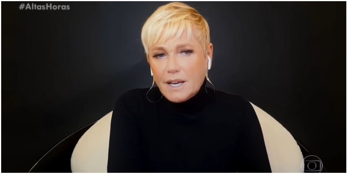 Xuxa voltou a falar de Adriane Galisteu na Globo mas não citou nome (Foto: Reprodução)