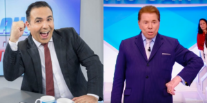 Reinaldo Gottino e Silvio Santos (Foto: Montagem/TVFoco)