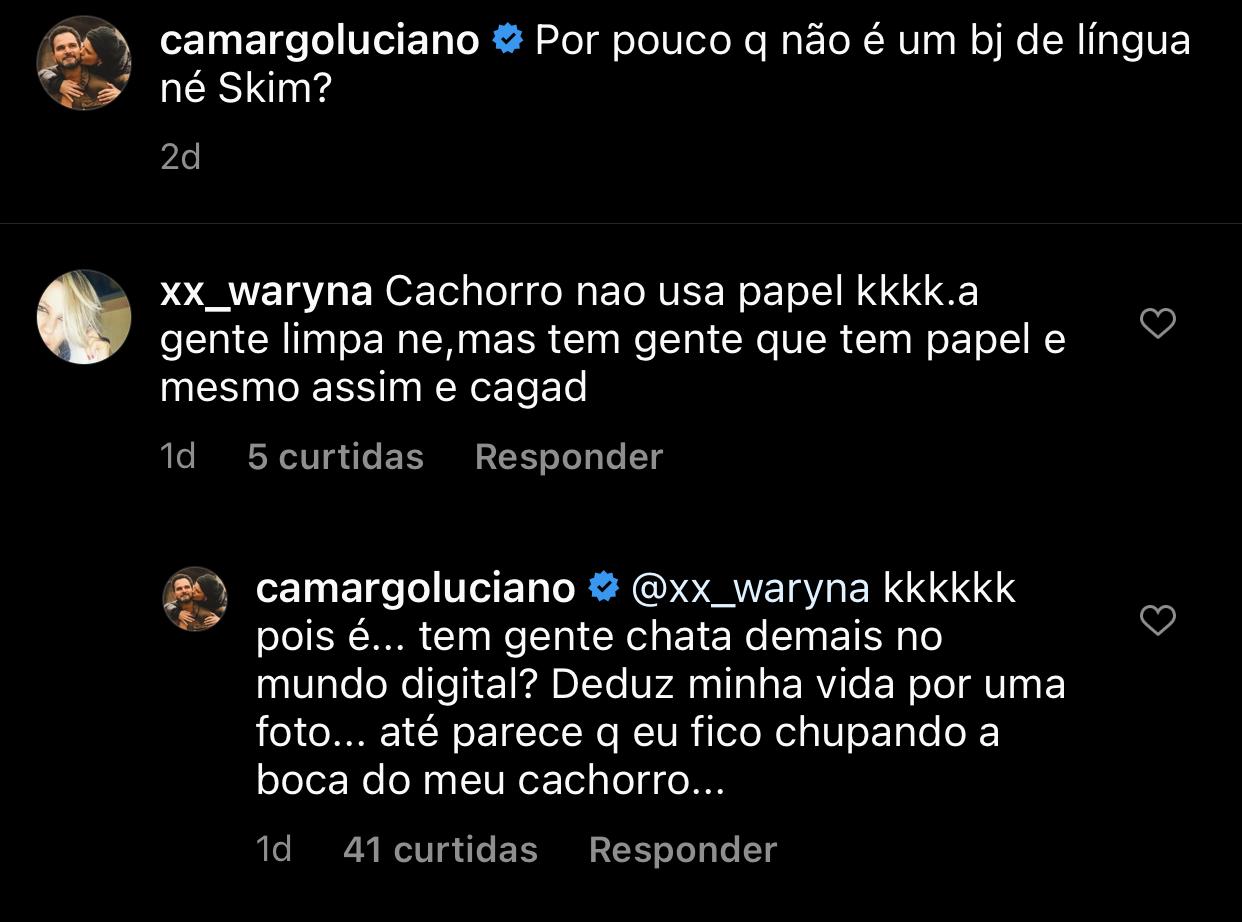 Luciano Camargo Surge Com Seu Cachorro