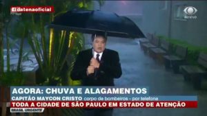 Datena roubou a cena ao vivo no Brasil Urgente após queda de energia (Foto: Divulgação)