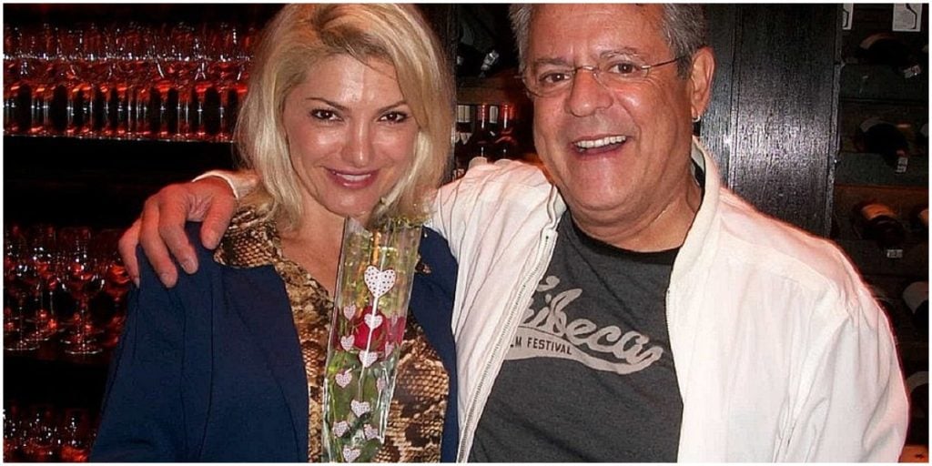 A atriz Antonia Fontenelle com o diretor da Globo Marcos Paulo (Foto: Reprodução)