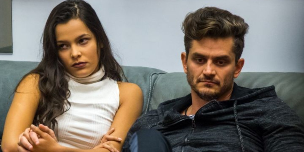 Emilly Araújo e Marcos Härter no "Big Brother Brasil 17" (Foto: Reprodução/TV Globo)