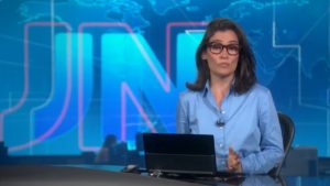 Renata Vasconcellos no Jornal Nacional (Foto: Divulgação)