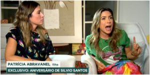 Patrícia e Rebeca falaram sobre um nome para substituir Silvio Santos (Foto: Reprodução)