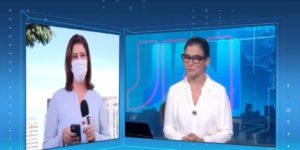 Delis Ortiz confundiu Renata Vasconcellos com Patricia Poeta ao vivo no Jornal Nacional (Foto: Reprodução / TV Globo)