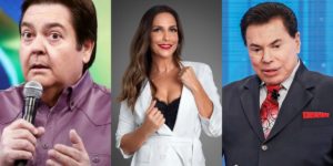 Faustão, Ivete Sangalo (Foto: Rafa Mattei) e Silvio Santos - Foto: Montagem TVFoco