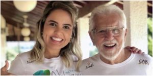 Carlos Alberto de Nóbrega ao lado da esposa, Renata (Foto: Reprodução)