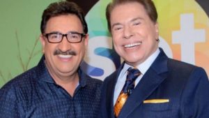 Ratinho e Silvio Santos no SBT (Foto: Reprodução/SBT)