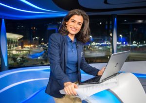 Renata Vasconcellos na Globo (Foto: João Miguel Júnior/Globo)