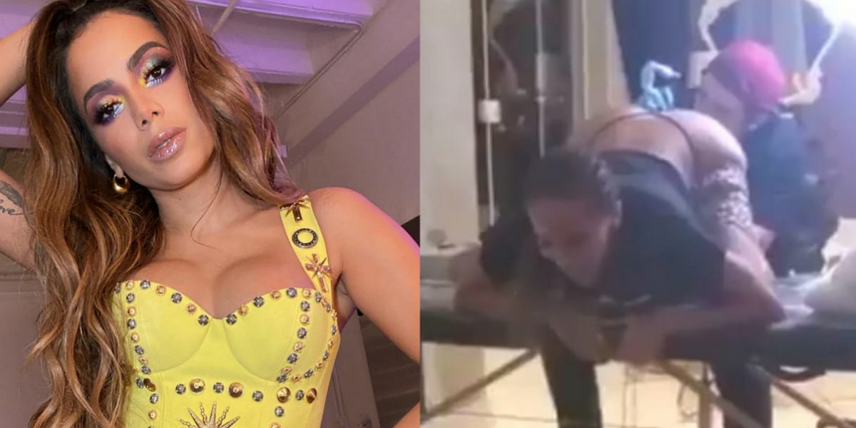 Anitta tatua parte íntima (Reprodução)