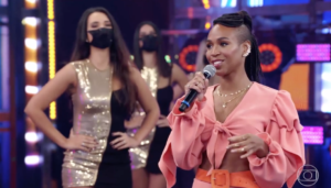 Karol Conká no Domingão do Faustão (Foto reprodução)