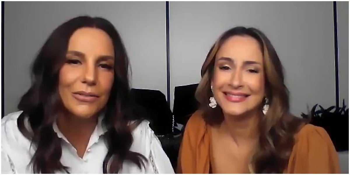 Claudia Leitte e Ivete Sangalo concederam uma entrevista especial para o Fantástico (Foto: Reprodução)