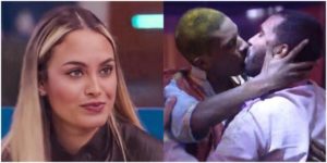 Sarah suspeitou de beijo entre Lucas e Gil e é acusada de bifobia(Foto: Reprodução)