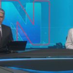 William Bonner e Renata Vasconcellos na bancada do Jornal Nacional, o noticiário de maior audiência do país (Foto: Reprodução / TV Globo)