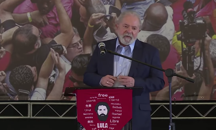 Lula falou pela primeira vez após ser absolvido de processos (Foto reprodução)