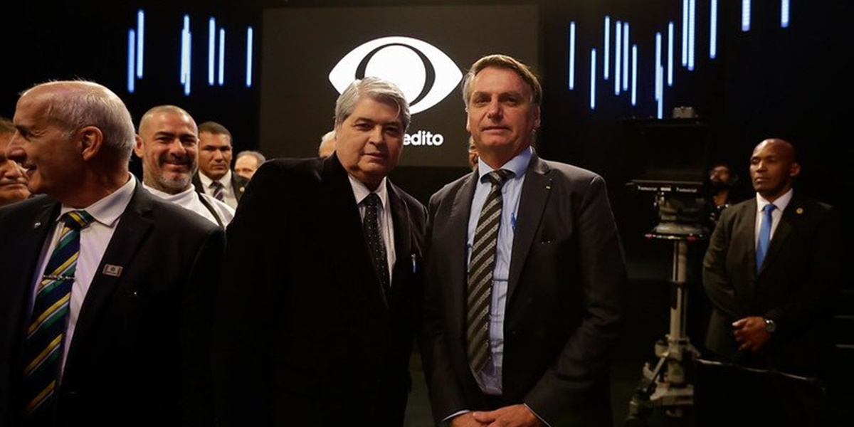 Datena e Jair Bolsonaro (Foto: Reprodução / Band)