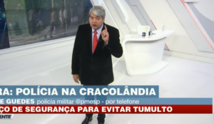 Datena chamou a polícia ao vivo no Brasil Urgente (Foto: Reprodução)