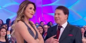 Livia Andrade e Silvio Santos (Foto: Reprodução)