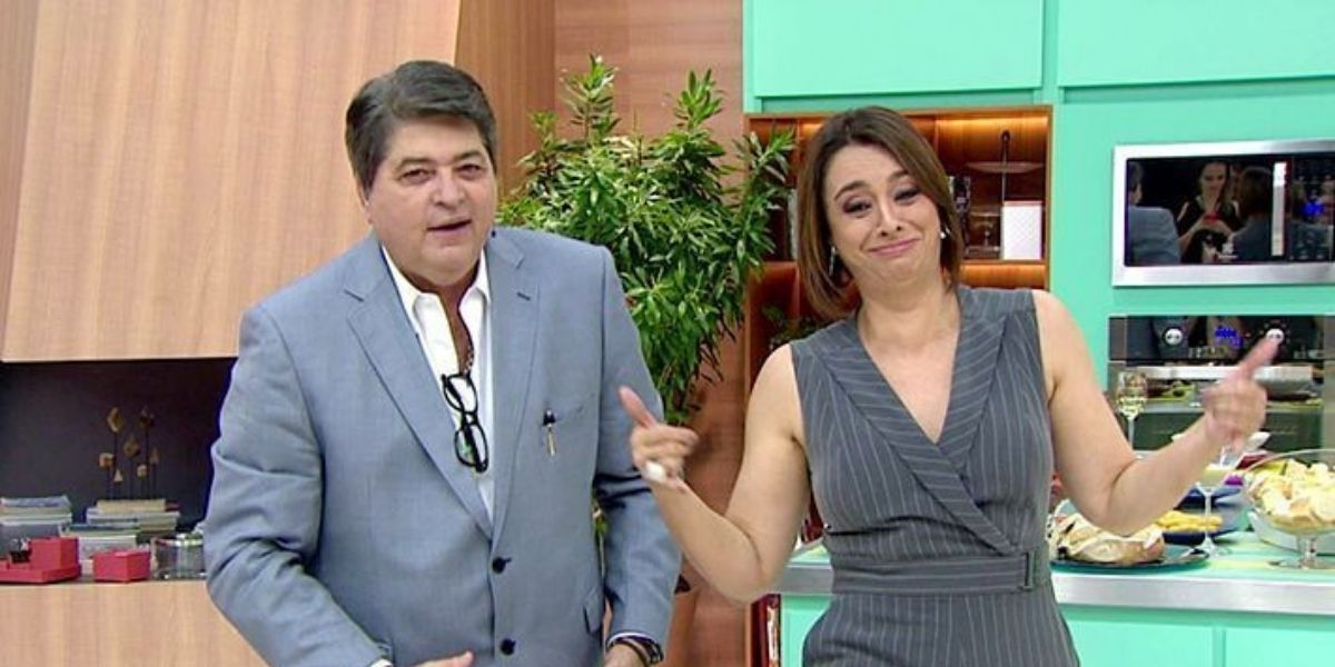 Datena e Catia Fonseca (Foto: Reprodução)