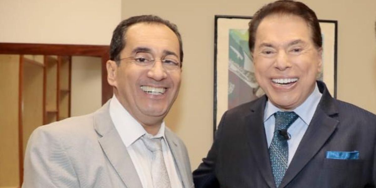 Jorge Kajuru e Silvio Santos (Foto: Reprodução)