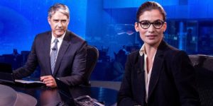 William Bonner e Renata Vasconcellos no Jornal Nacional (Foto: Reprodução / Globo)