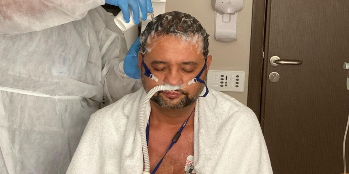 Geraldo Luís surge em hospital e imagens chocam (Reprodução) 