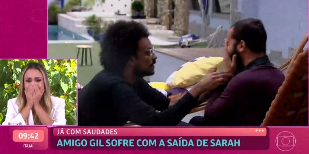 Sarah reage ao surto de Gilberto (Reprodução) 