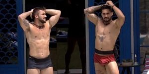 Arthur e Arcrebiano no BBB21 (Foto: Reprodução)