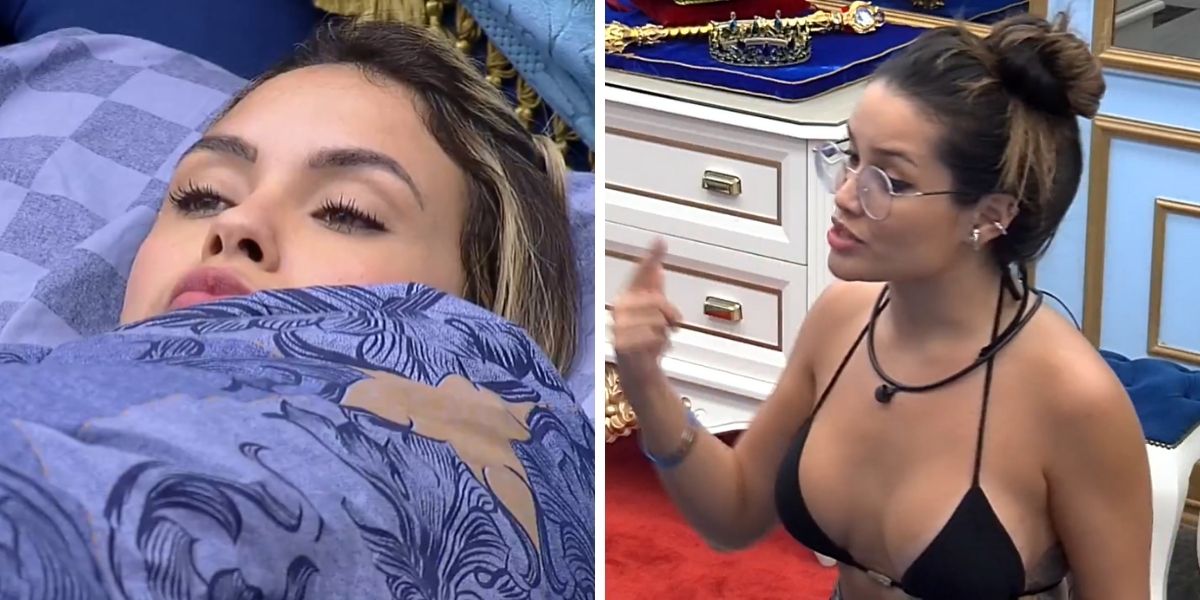 Sarah e Juliette durante discussão no BBB21 (Foto: Reprodução)