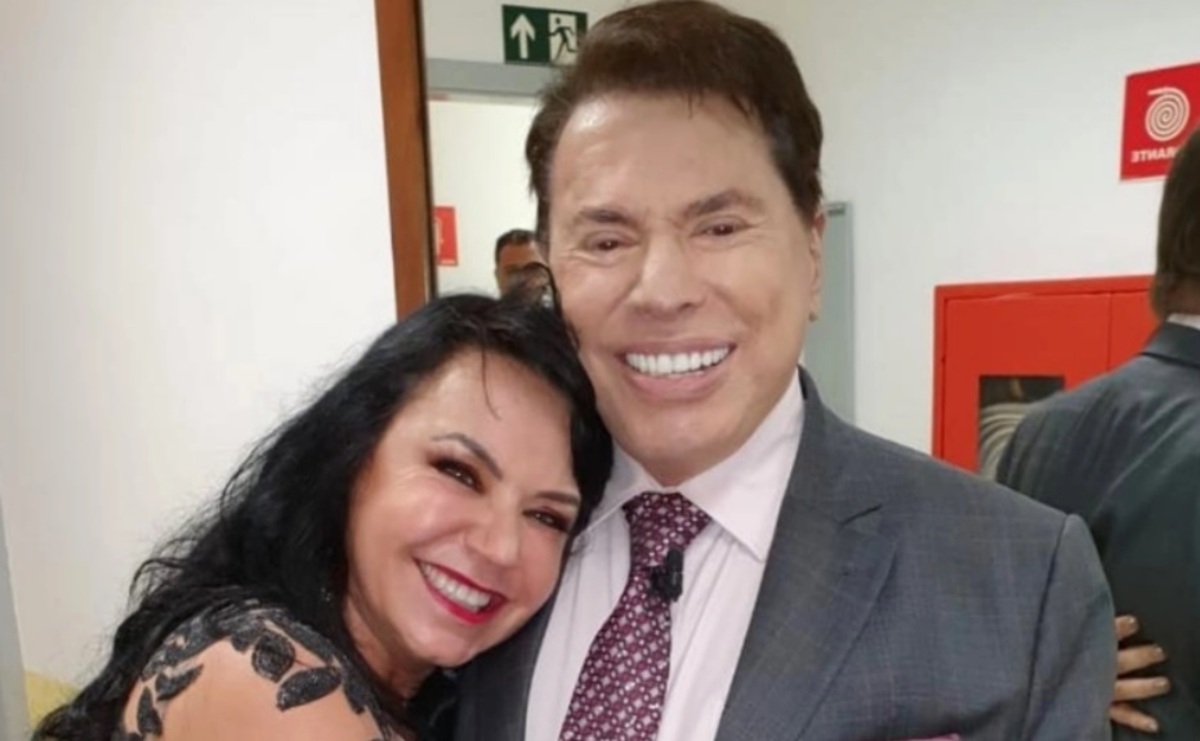 Flor Fernandes e Silvio Santos(Foto: Reprodução)