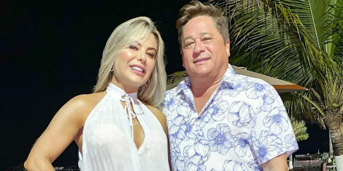 Poliana Rocha e o sertanejo Leonardo (Foto: Reprodução)