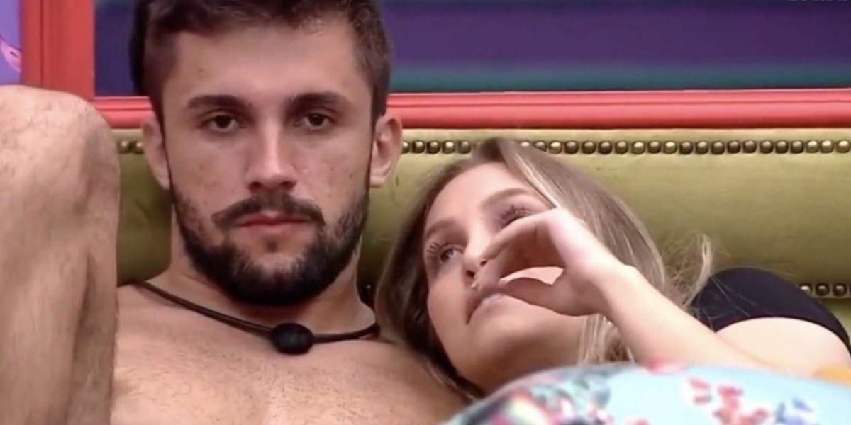 Arthur e Carla Diaz no BBB21 (Foto: Reprodução)