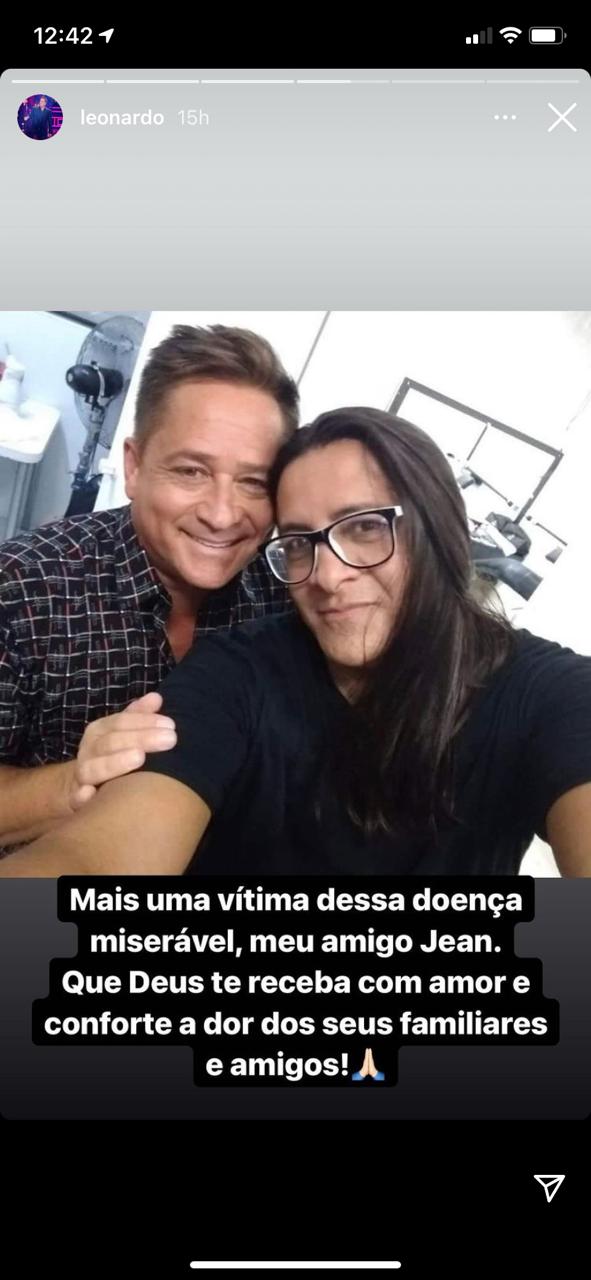 Leonardo lamenta perda irreparável nas redes sociais (Reprodução) 