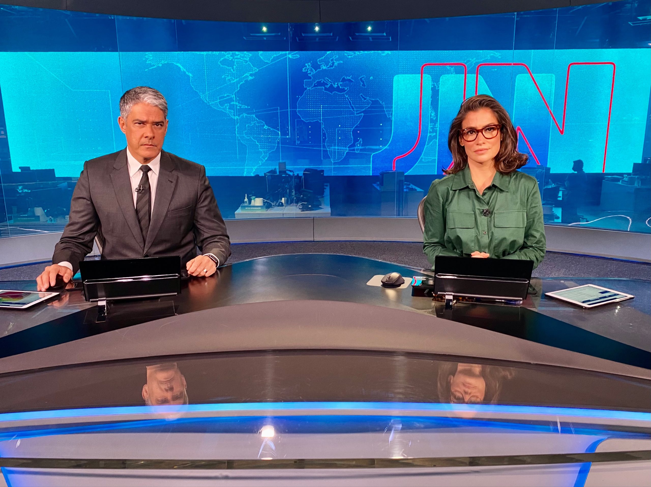 William Bonner e Renata Vasconcellos (Foto: Reprodução)