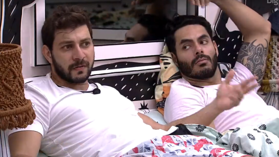 Caio e Rodolffo no BBB21 (Foto: Reprodução)