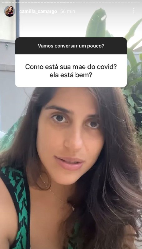 Camilla Camargo acabou falando sobre o estado de saúde de Zilu Godoi (Foto: Reprodução/ Instagram)