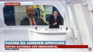 Datena entrevista presidente da ANVISA (Foto: Reprodução)