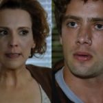 Eva (Ana Beatriz Nogueira) terá nova briga com Rodrigo (Rafael Cardoso) em A Vida da Gente (Foto: Montagem/TV Foco/Reprodução/Globo)