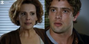 Eva (Ana Beatriz Nogueira) terá nova briga com Rodrigo (Rafael Cardoso) em A Vida da Gente (Foto: Montagem/TV Foco/Reprodução/Globo)