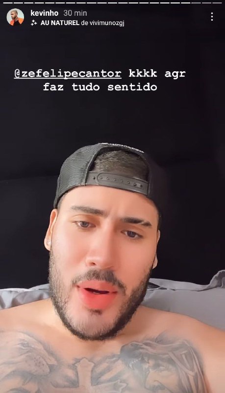 Kevinho se expôs ao falar de Zé Felipe (Foto: Reprodução/ Instagram)